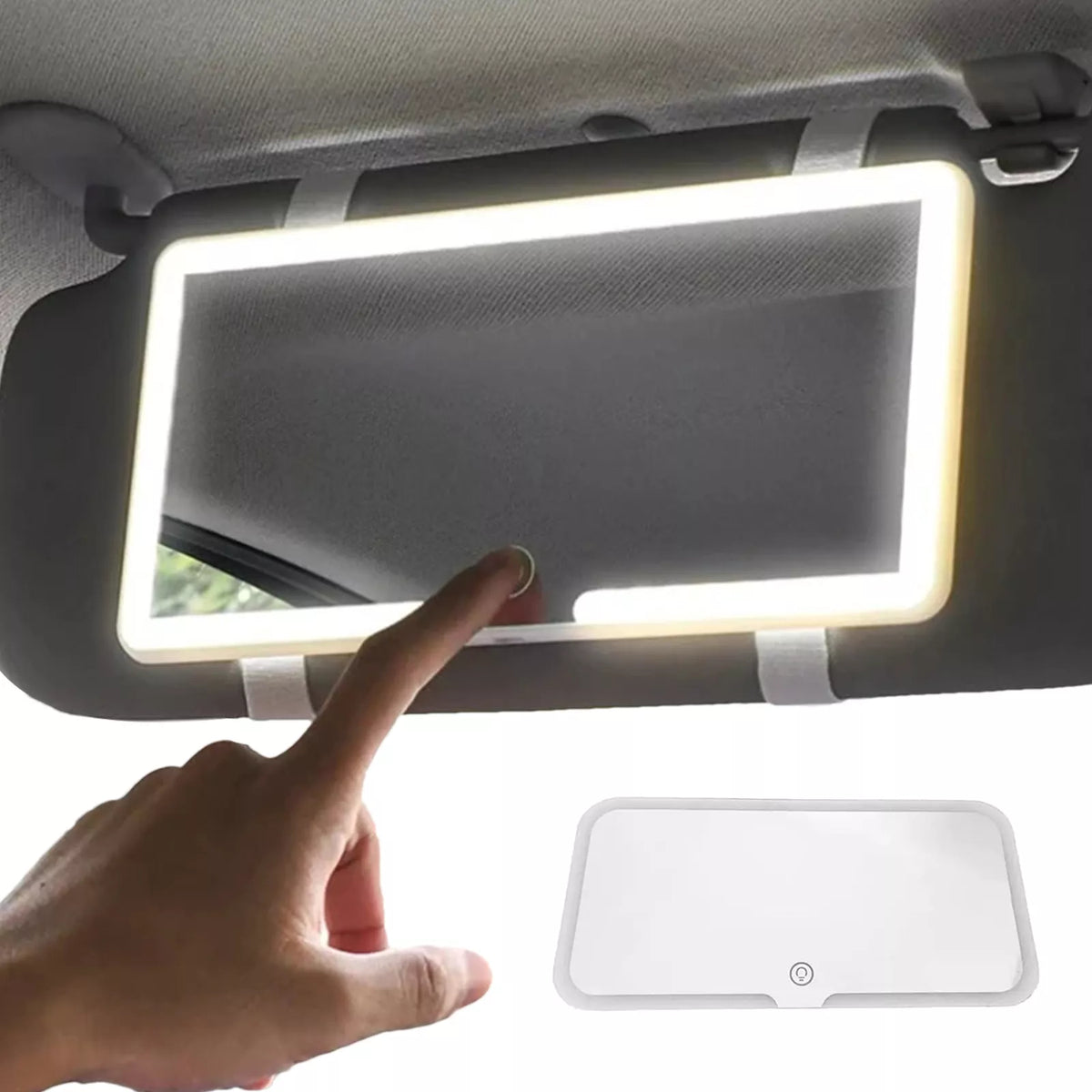 Espejo Con Luz Led Para Carro
